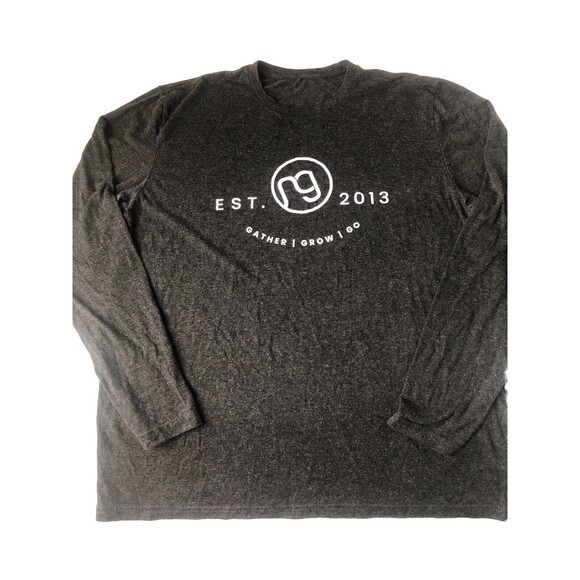 Gather Grow Go Tee Shirt Black Heather Size L/XL - Picture 2 of 9